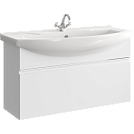 AQWELLA Rodos подвесная тумба под умывальник 106,5 см, цвет белый глянцевый AQWELLA Rodos подвесная тумба под умывальник 106,5 см, цвет белый глянцевый